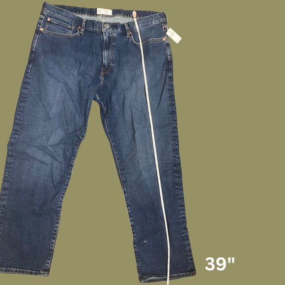 GAP Men’s Straight Fit Jeans – Dark Wash – Size 38x30 – Classic Everyday Denim - Picture 5 of 11